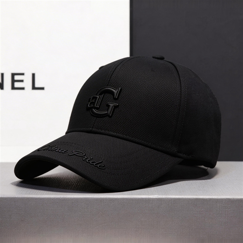 Baseballkappe Herren modisch Trend Ananas-Stoff Buchstaben-Logo Alltag vielseitig steife Kappe breite Krempe verkleinert Gesicht Enten-Schirmmütze