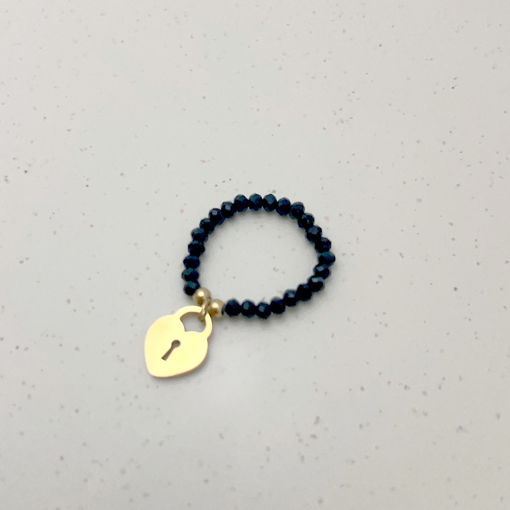 Simple Style Geometric Stainless Steel Patchwork Rings 1 Piece