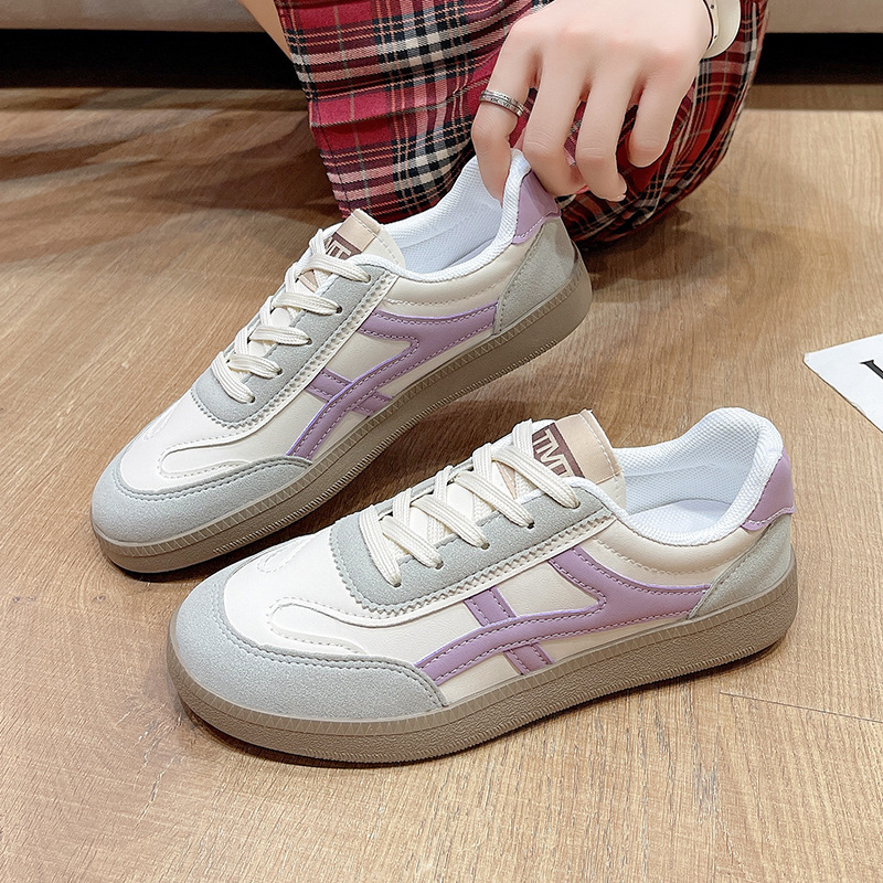Zapatos de mujer Gump zapatos con falda de primavera y verano zapatos de suela gruesa una sola cabeza ancha suela suave no se cansa de los pies zapatos de entrenamiento de la ley suela plana lujosa alta