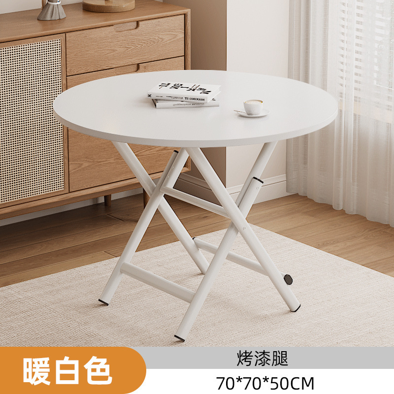 折りたたみ式食卓ポータブル屋外露店テーブル小戸型レンタルハウス簡易家庭用食事小さな円卓|undefined