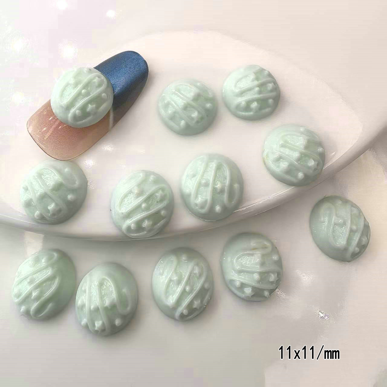 奶油球美甲配饰批发潮玩指甲化妆