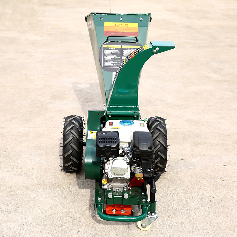 Manufactor Direct selling Mobile gasoline branch grinder Orchard gardens branch grinder small-scale move Wood