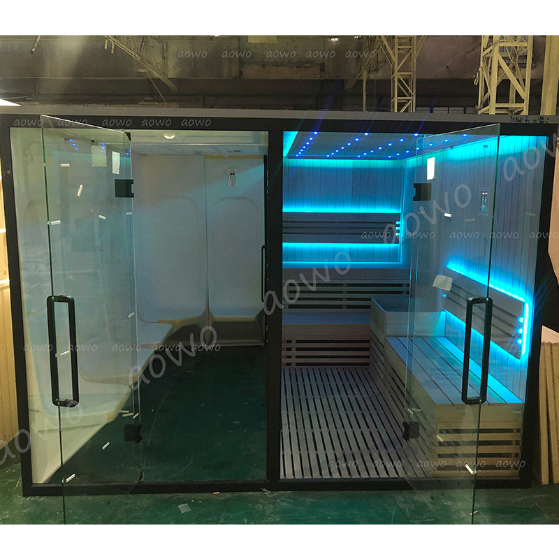 Fábrica en general sala de ducha hogar seco y húmedo vapor integrado sauna sala de ducha de vapor cuarto de ducha seco y húmedo separación