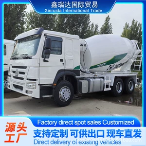 Howo Mixer Truck Concrete Transport Vehicle 371 Horsepower Sinotruk Howo Cement Mixing Transport Tank Truck