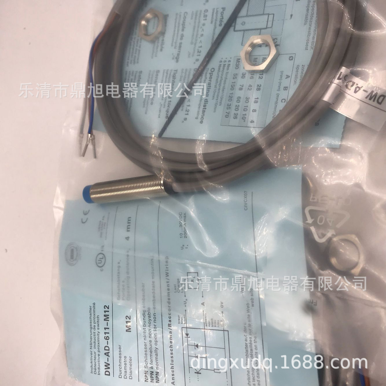 销售 DW-AS-623-M8近接开关DW-AS-623-M8-193 DW-AS-613-M8-001