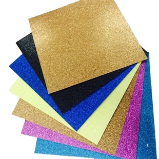 Factory supply 300g white cardboard glitter glitter Pearl paper frosted glitter Cardboard DIY art paper