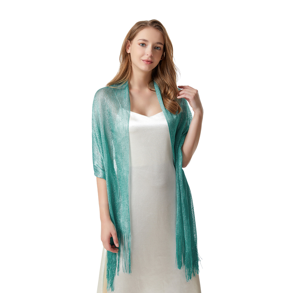 Women's Fashion Solid Color Polyester Tassel Shawls display picture 40