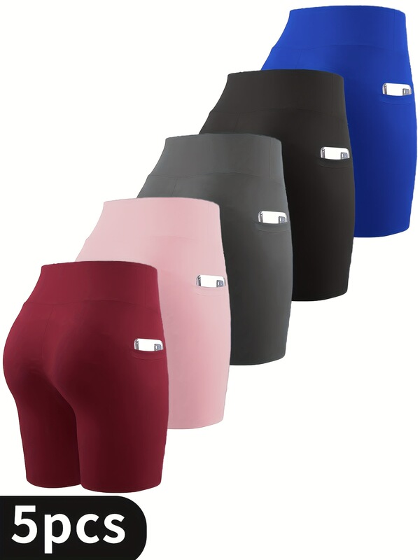 W 32235 Phone Pocket Capris Mobile Phone Pocket Shorts Amazon Cross-Border