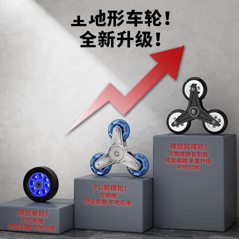 爬楼梯搬运车搬重物上下楼行李手拉车便携可折叠家用小拉车方便拉|undefined