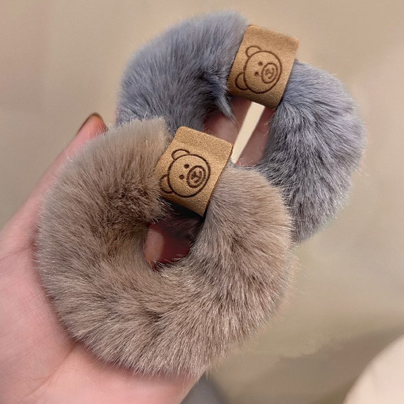 Simple Style Bear Plush Hair Tie display picture 5