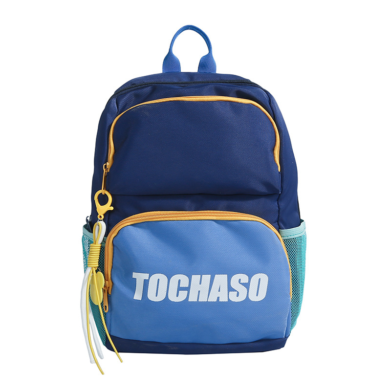 Mochila de moda para niños y niñas en contraste, letras de estilo occidental, mochila escolar de escuela primaria de gran capacidad, nueva mochila para niños transfronteriza