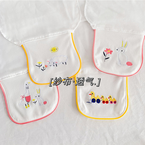 ins new Korean version baby cotton gauze sweat towel Japanese sweat towel baby pad sling kindergarten children sweat towel