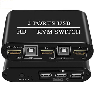 HD USB KVM Switch 2*1 4K 30HZ �����ГQ�����Mһ��2��USB������
