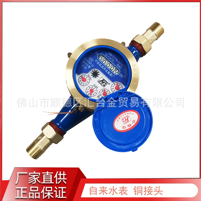 自来水家用水表旋翼式湿式冷水表4分6分防倒转出租房工程专用