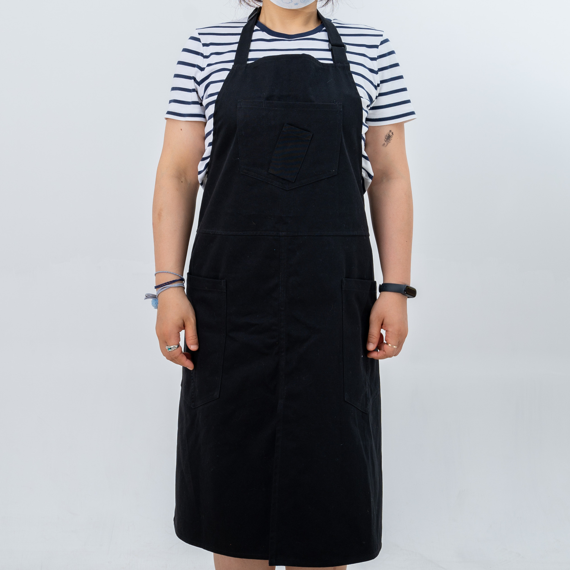 285 GSM全綿糸カード+ 酵素洗黑色