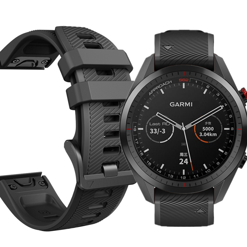 S62 Quick Release Silicone Sports Strap is suitable for GARMIN fenix5 5PLUS 6 6PRO 7 7PRO