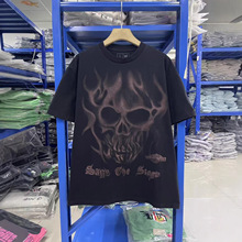 Travis Scott FW25“CACTUS JACK x WWE”洗水做旧复古短袖T恤