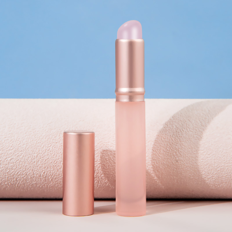 Q cepillo de labios de silicona del vientre del dedo suave con tapa lápiz labial portátil lápiz labial pincel de maquillaje floreciente mini corrector a prueba de polvo cepillo multiusos