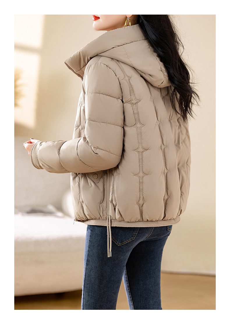 Short loose bread 2024 winter new item thick down women's casual cotton jacket coat_voghion.com