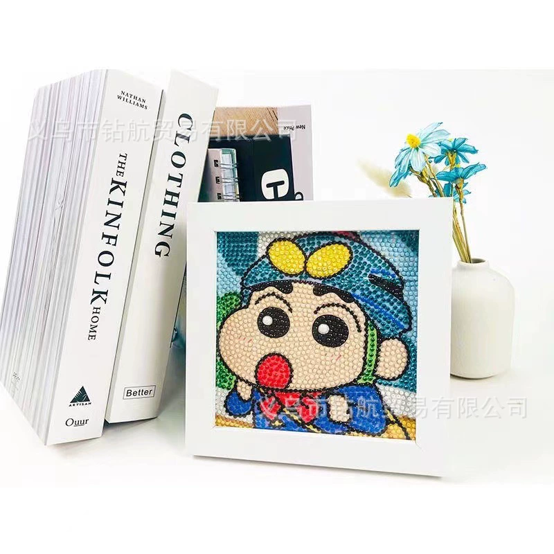 Даймонд-пейнтинг (Sanrio) Kuromi и смешанные мультфильмы, 17×17 см, полный страз DIY набор, детское рукоделие