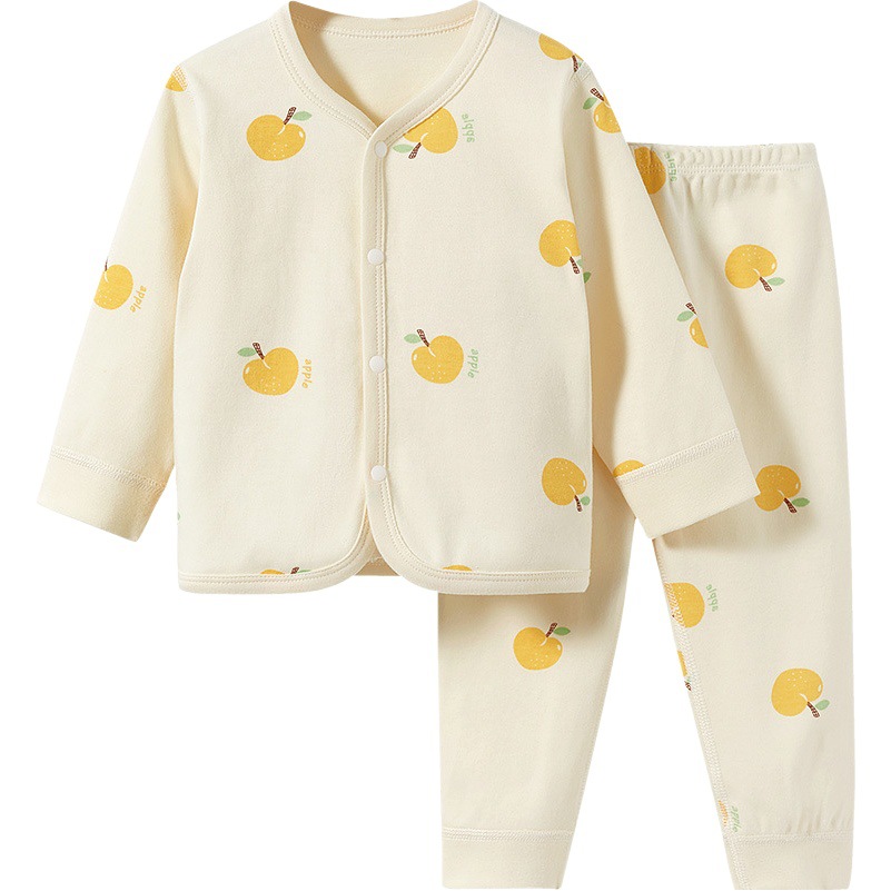 Ropa interior térmica para bebés Primavera, Otoño e Invierno base de bebé para niños Rebeca de algodón traje dividido para Niñas Ropa de otoño para niños pantalones largos