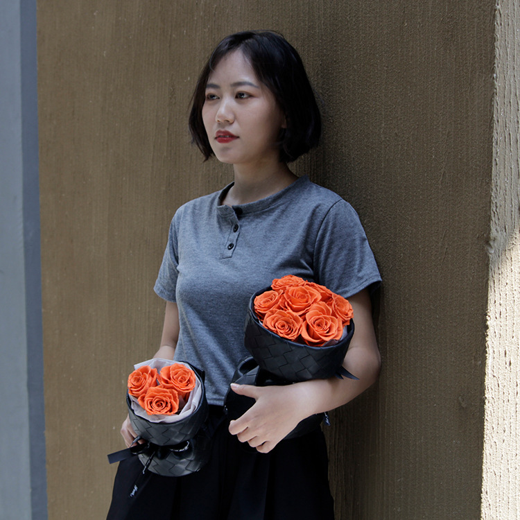 Ciruela negra, flores de flores, regalos de día de San Valentín, regalos de cumpleaños al por mayor, flores verdaderas, flores inmortales, flores de flores, sensación superior.