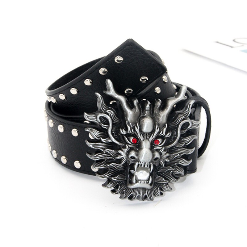 Explosive Pattern Studded Alloy Belt, Subculture Style Hip-Hop Punk Rock Hip-Hop Personality Explosive Pattern Studded Alloy Belt, Subculture Style Hip-Hop Punk Rock Hip-Hop Personality