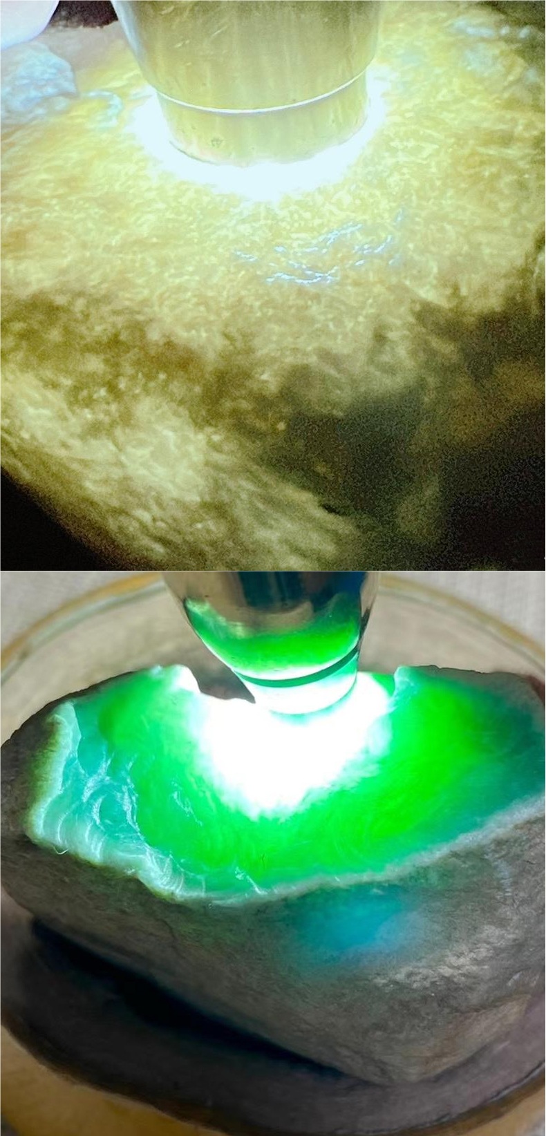 Specialized high-intensity UV light for jadeite inspection, 365nm professional ultraviolet light with small aperture for identifying jewelry and jade