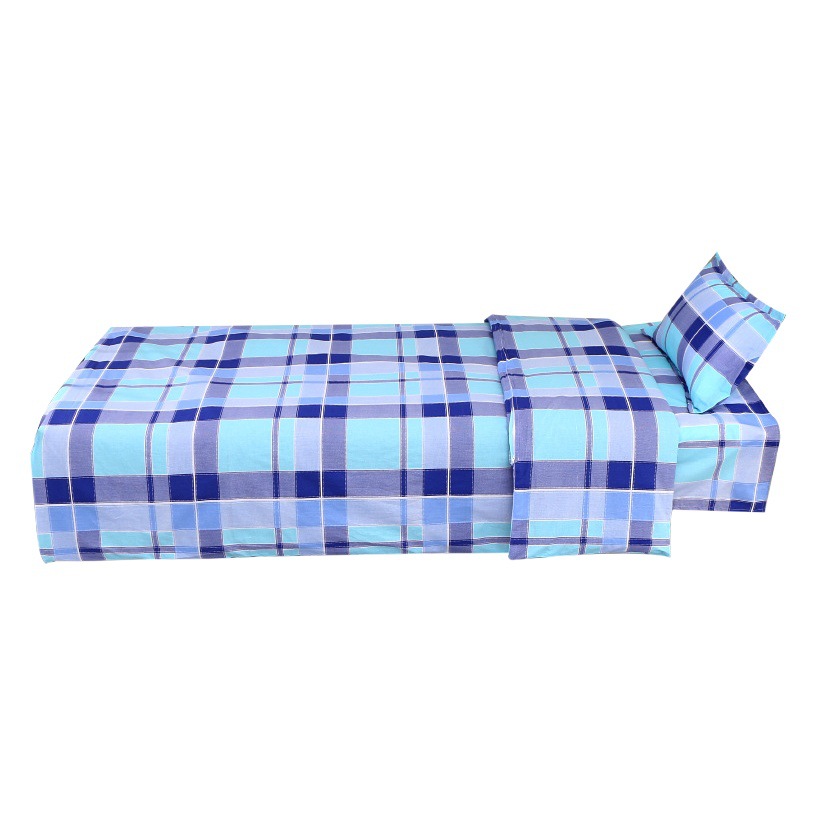 Wholesale school dormitory bedding three-piece set of enterprises and institutions bed sheets quilt cover pillowcase dormitory three-piece set