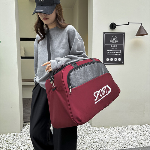 New  Autumn Sports Fitness Bag for Men, Hand-held Business Trip Luggage Bag, Korean Style Casual Crossbody Bag for Short Trips