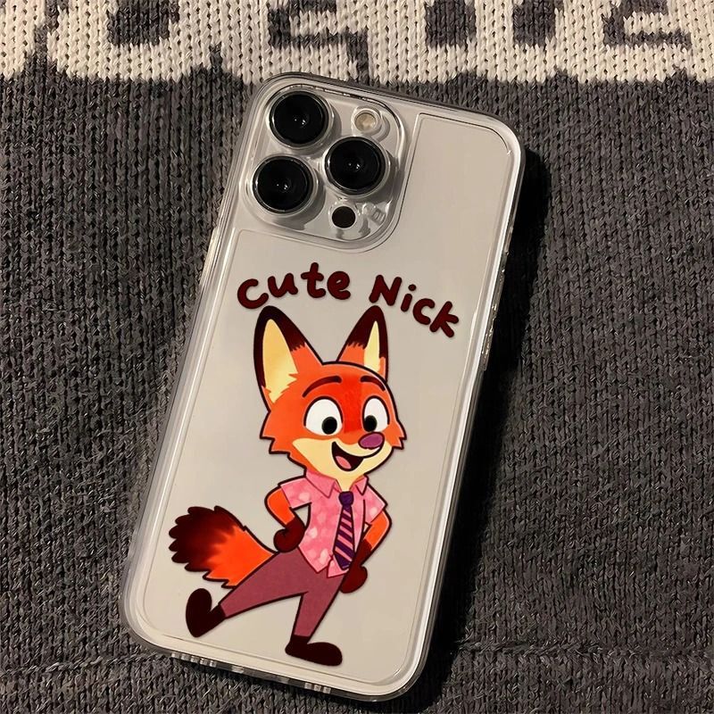 Western Fox Nick Is Suitable for Apple 17Pro Mobile Phone Case Iphone16Pro Creative 15 Soft Case 14 Trendy Cool 13