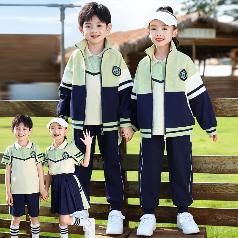 幼兒園園服春秋款一年級兒童運動會校服套裝棒球小學生班服三件套