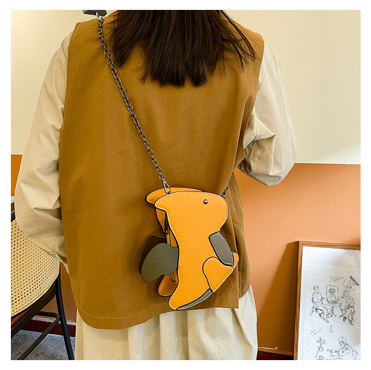 Women's Small Pu Leather Cartoon Cute Zipper Crossbody Bag display picture 23