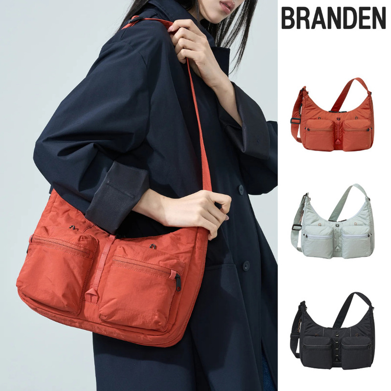 Branden Korean Crossbody Bag, Expandable to 5L-9.5L Large Capacity Travel Bag, Ykk Waterproof, Splash-Proof, and Wear-Resistant