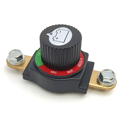 12V24V Brass Car Battery Power-Off Switch Screw Hole Battery Switch Anti-Leakage Positive and Negative Universal (Power supply, ignition system accessories) - c71001