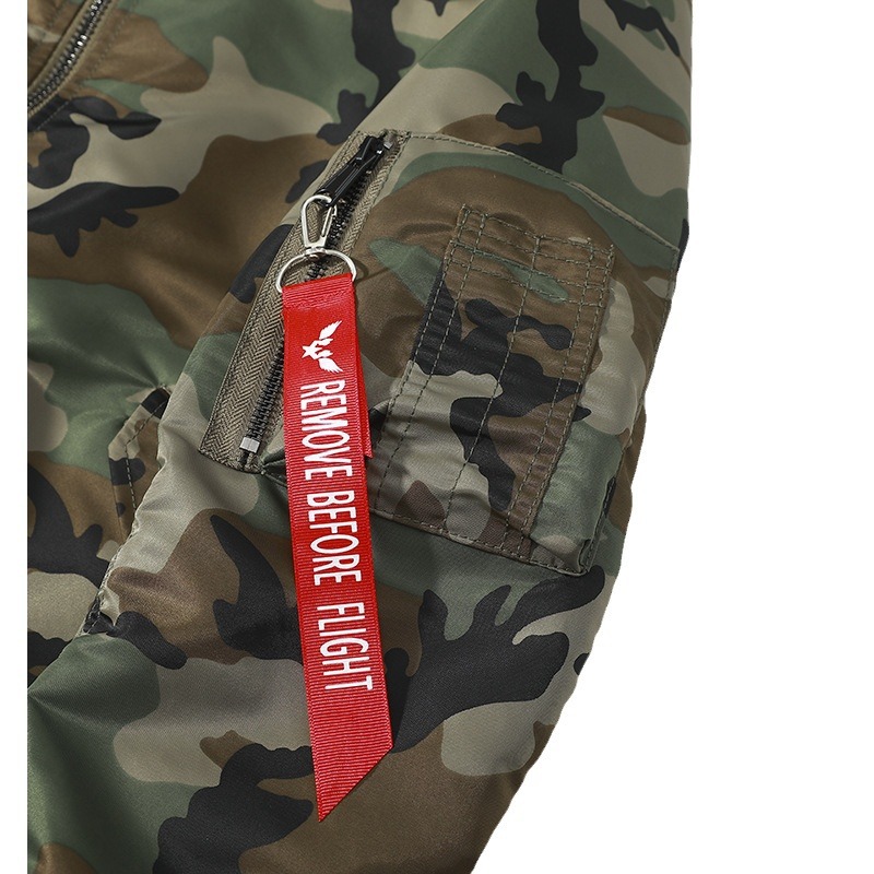 Chaqueta de béisbol verde del ejército para hombres primavera y otoño alta tendencia retro nueva chaqueta de vuelo de estilo americano para hombres