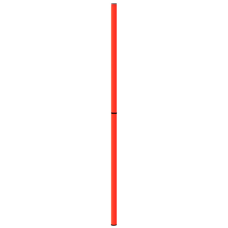 1.5m 2-section splicing pole (red) (one section 75cm)