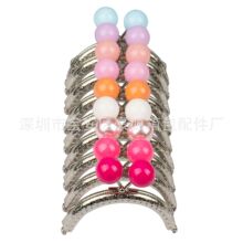 8.5CM 半圆压花平边糖果口金 20MM珠  DIY包包提手制作口金  银色