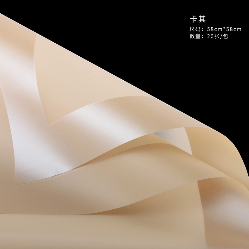 Lizhi Ran falda tutú película de gelatina borde capa papel de embalaje de flores ramo papel de embalaje al por mayor