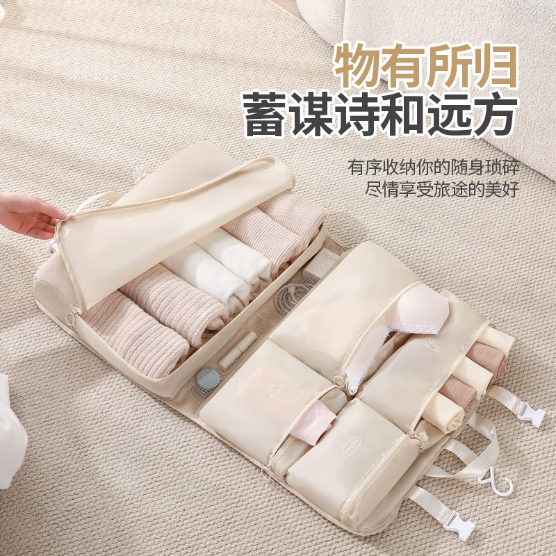 Handheld storage bag for traveling, foldable container, underwear