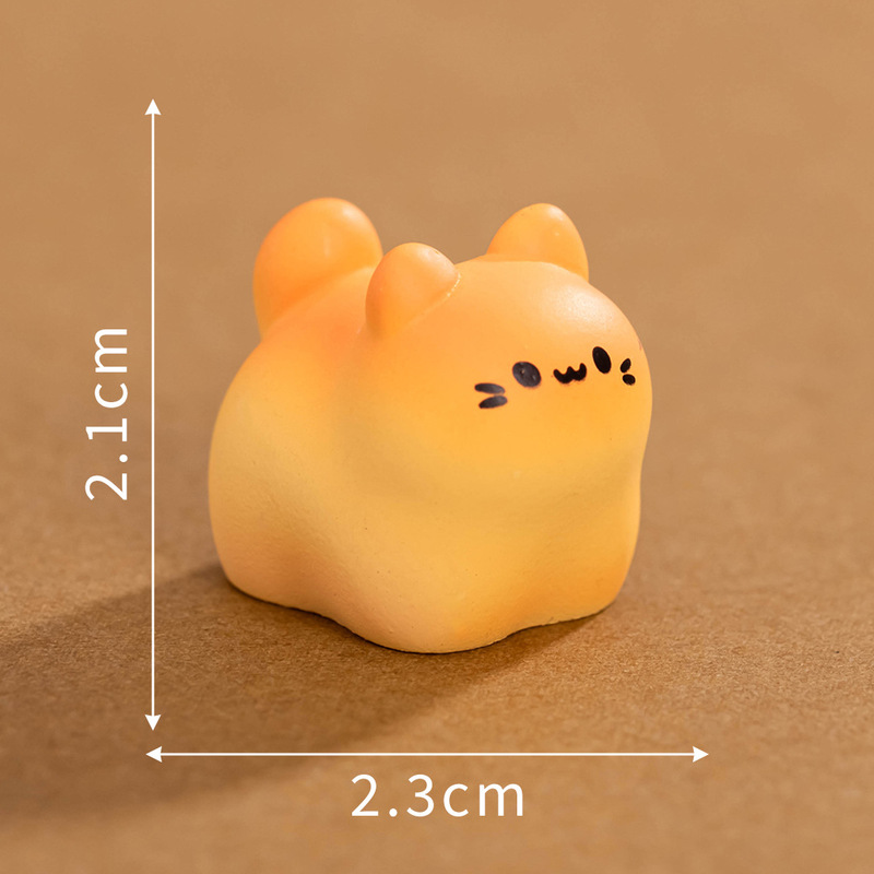 マイクロ風景クリエイティブかわいい子猫人形かわいい diy 装飾ブラインドバッグアクセサリーミニデスクトップ車の装飾品|undefined