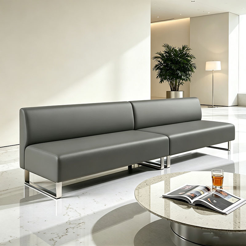 Hospital long bench sofa, suitable for company and school halls, activity rest areas, reception waiting areas, backless booth sofa