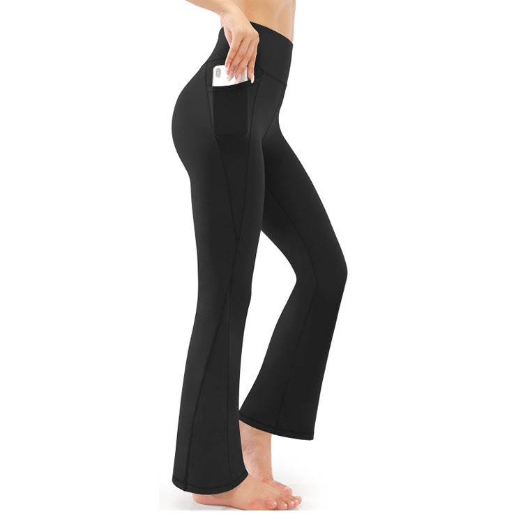 182g Weight Basic Sport Style Solid Color Twilled Satin Active Bottoms Leggings