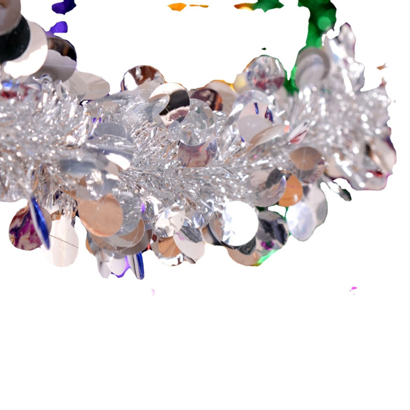 Boda rayas coloridas rayas de lana Garland Navidad Día de Año Nuevo Wansheng decoración aula decoración cinta 61 fiesta escaleras habitación de la boda