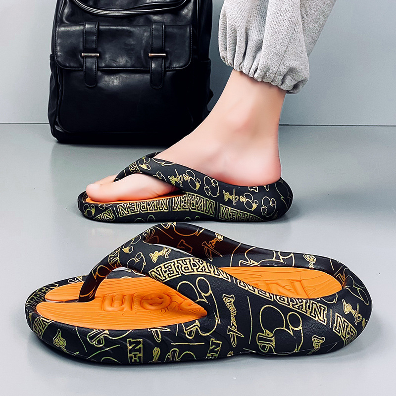 人字拖男夏季外穿厚底踩屎感潮流大碼夾腳拖鞋防滑運動越南沙灘鞋