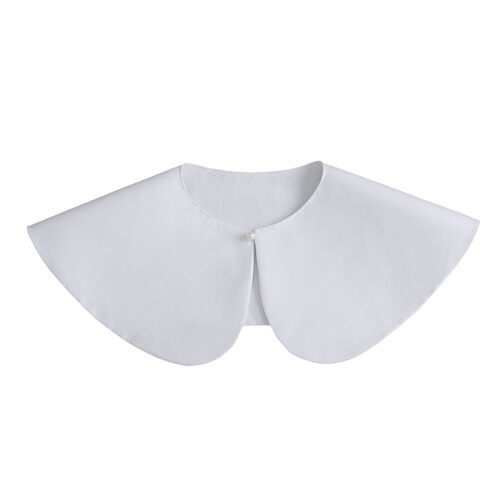 Turn into a beautiful girl in seconds with petal fake collar, playful and cute white cotton shirt fake collar
