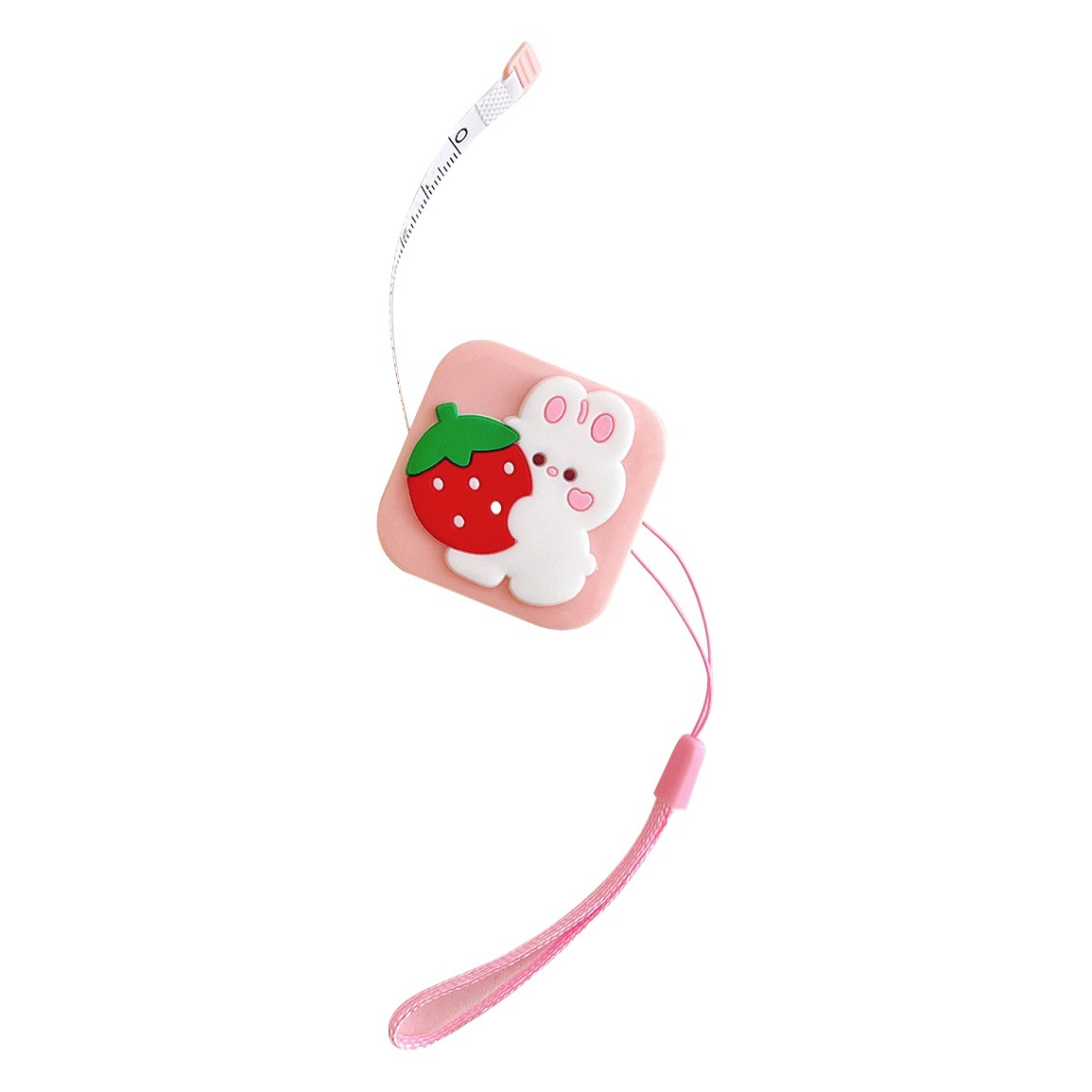 En stock cuadrado de dibujos animados simple automático retráctil regla regalo mini cinta métrica ropa cinta de medición al por mayor