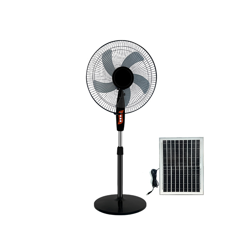 [Fábrica de origen] exportación transfronteriza de ventilador solar de 16 pulgadas ventilador recargable