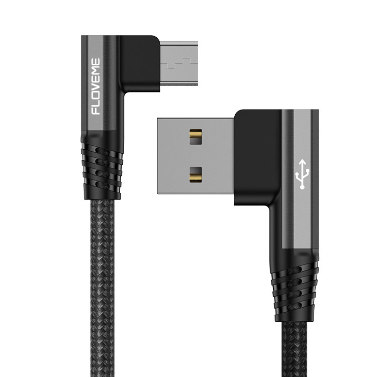 Mobile Phone Cable Dual Port Micro Usb Braided Charging Lead_voghion.com