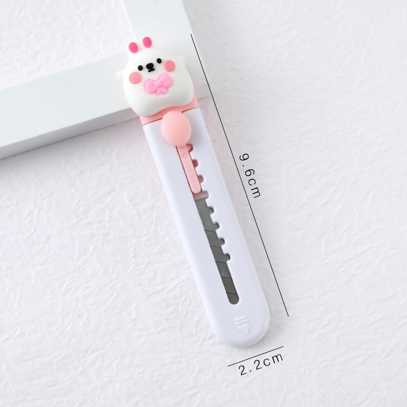 Mini Cúter de Papelería de Plástico, para Desempaquetar y Cortar Cuerdas, para Entrega Exprés y Diario